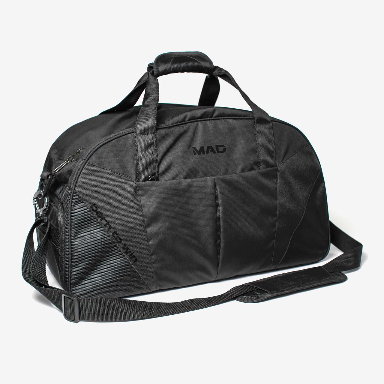 Спортивна сумка з кишенею для взуття 42L Cross Porter чорний з жовтогарячим від MAD