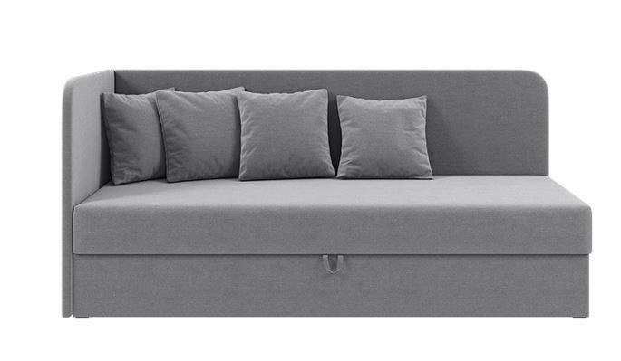 Ліжко дитяче кутове Мідас, тканина сіра 80х200 см (Sofyno ТМ)