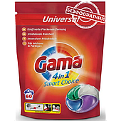 Капсули для прання Gama 4в1 для всіх типів тканин 60 шт