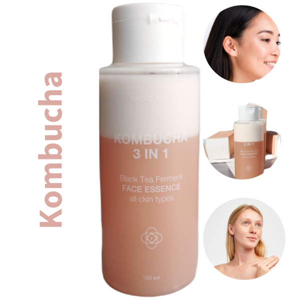 Мультифункціональна есенція для обличчя MODAY Kombucha 3 в 1 150 мл