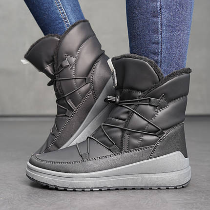 Жіночі зимові черевики на резинці, фото 1