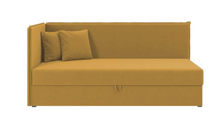 Ліжко дитяче кутове Персі, тканина гірчична 80х200 см (Sofyno ТМ)