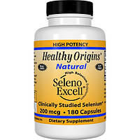 Селен (Seleno Excell), Healthy Origins, 200 мкг, 180 капсул