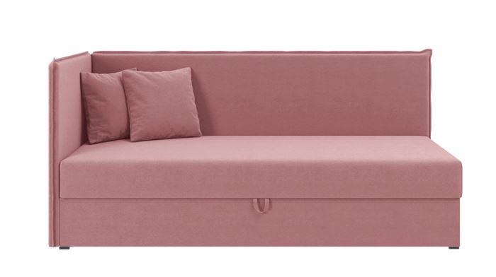 Ліжко дитяче кутове Персі, тканина рожева 80х200 см (Sofyno ТМ)