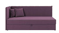 Кровать детская угловая Перси, ткань темно-фиолетовая 80х200 см (Sofyno ТМ)
