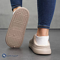 Жіночі утеплені резинові тапки на зиму, фото 5