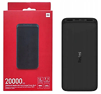 УМБ Павербанк, внешний аккумулятор Xiaomi Redmi Power Bank 20000mAh 2xUSB QC3.0 18W PB200LZM Black (VXN4304GL)
