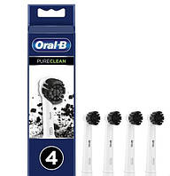 Зубные насадки Oral-B Pure Clean EB20CH 4шт зубные насадки для электрических щеток Насадки с древесным углем