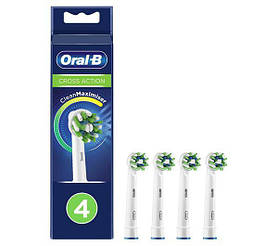 Змінні зубні насадки Oral-B Cross Action EB50 4шт. зубні насадки орал би для електричних щіток кросс екшн