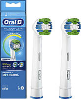 Змінні насадки для електричної зубної щітки Oral-B EB20 Precision Clean 2шт. Насадки Орал Бі Пресіжн Клін