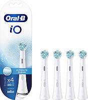 Змінні зубні насадки для електричної зубної щітки Oral-B iO Ultimate Clean White білі 4шт