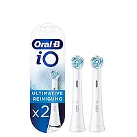 Cменные зубные насадки для электрической зубной щетки Oral-B iO Ultimate Clean White белые 2шт