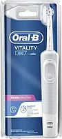 Электрическая зубная щётка Oral-B Braun Vitality 100 White Sensitive Clean с 1 насадкой Щётка Орал Би Виталити