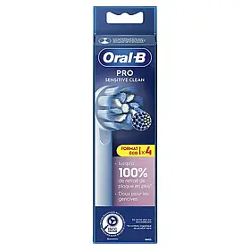 Змінні зубні насадки Oral-B Sensitive Clean EB60RX PRO 4 шт. насадки орал би для електричних щіток Ультрам'які