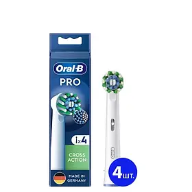 Змінні зубні насадки Oral-B Cross Action EB50RX PRO 4 шт. зубні насадки орал би для електричних щіток