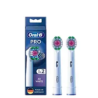 Сменные насадки для электрической зубной щётки Oral-B 3D White EB18p PRO 2шт. Насадки Орал Би 3Д Уайт ПРО