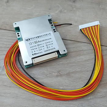 BMS контролер батареї 13S 48 V 60A Плата BMS для Li-Ion акумулятора (KG-10841)