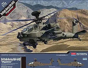 AH-64D "Afghanistan". Збірна модель вертольота у масштабі 1/72. ACADEMY 12537