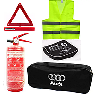Набор автомобилиста техпомощи для AUDI стандарт с логотипом авто на сумке
