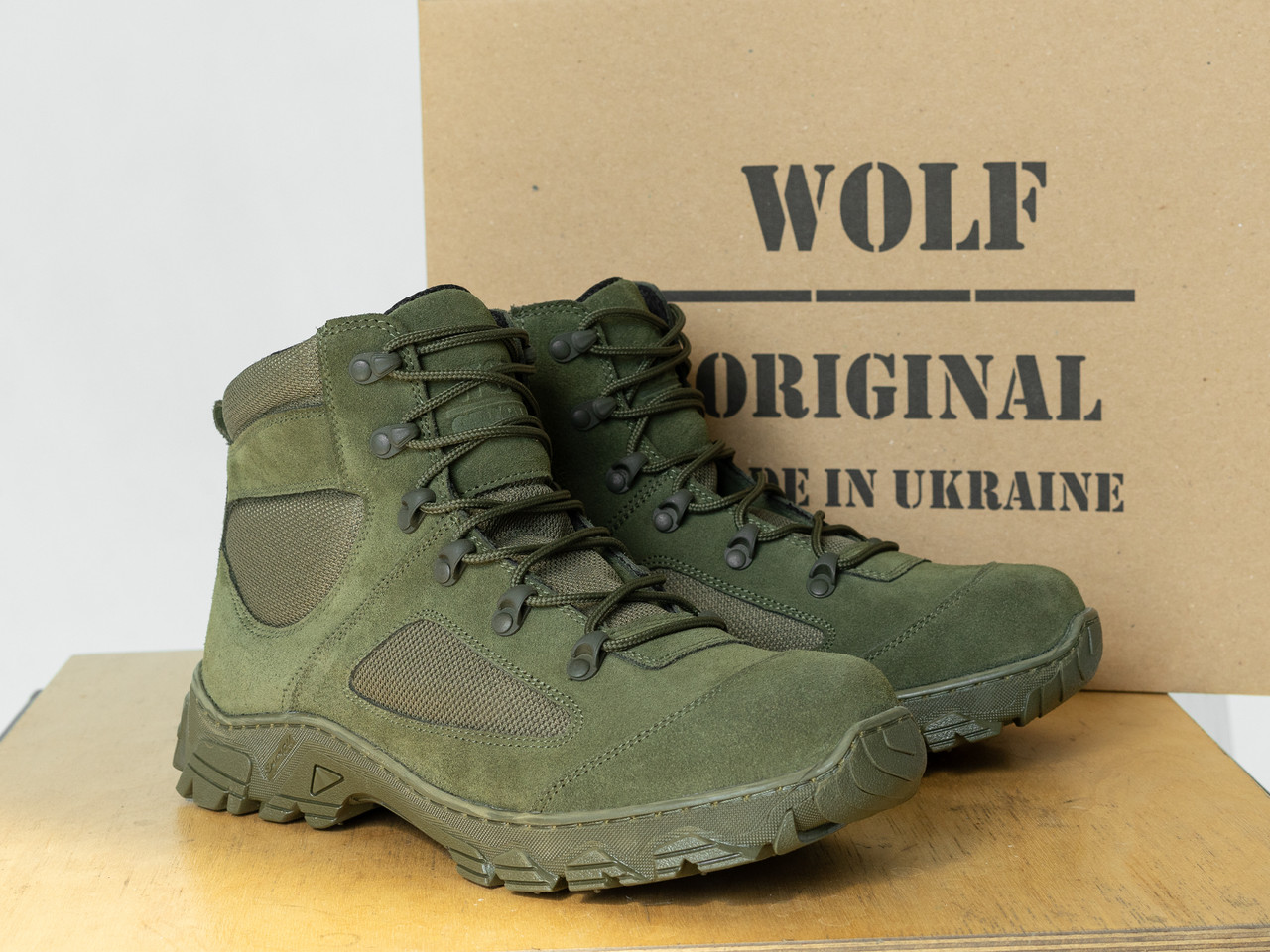 Кожаные армейские берцы хаки "SML Boots", демисезонные зеленые прошитые ботинки для ВСУ - фото 4 - id-p1269619260