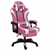 Игровое кресло X Games Wolf с функцией массажа розовое