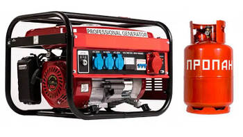 Оригінал 3,0 кВт Extreme Tools Генератор бензиновий, газовий 3-фазний