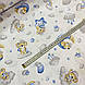 Бавовняна тканина польська сплячі коали на місяці в сіро-синіх тонах (E-369), фото 3