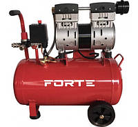 Воздушный компрессор безмасляный Forte COF-2/50 Производительность 300 л/мин,Мощность 1800 Вт, 50 литров.