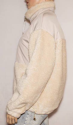 Жіноча демісезонна куртка з штучним хутром, фото 2
