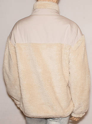 Жіноча демісезонна куртка з штучним хутром, фото 3
