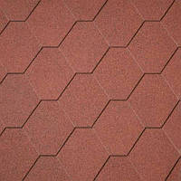 Битумная черепица IKO Superglass Hex (10) Tile red (Красный)