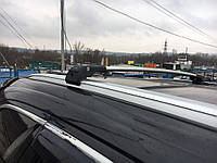 Поперечный багажник Wingbar V2 (2 шт, алюминий) Серый для Ауди A4 B8 2007-2015 гг