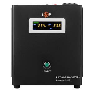 ДБЖ LogicPower LPY-W-PSW-1500VA+ (1050 Вт, струм заряду 10A/15A, зовнішня батарея 24В)