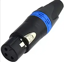 Гніздо Canon (xlr) 3pin, під шнур, Neutrik