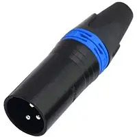 Штекер Canon (xlr) 3pin, під шнур, Neutrik