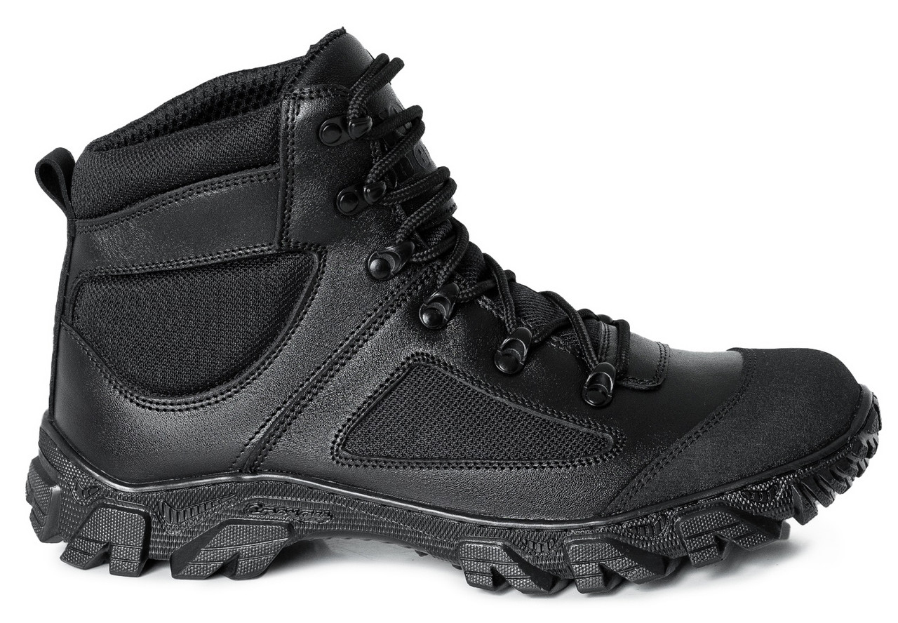 Тактические демисезонные кожаный берцы "SML Boots", армейские черные ботинки из натуральной кожи для военных - фото 2 - id-p510729798