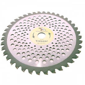 Ніж для мотокоси TRESZER з победітовими напайками (40z / 255 / 25)