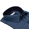 Сорочка чоловіча, приталена (Slim Fit), з довгим рукавом, FITMENS FS-002443 INDIGO 90% бавовна 10% поліестер, фото 3