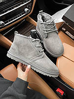 UGG Neumel Grey. Угги на шнурках серые