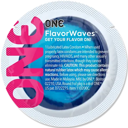 Презервативи One Flavorwaves 5 штук разних смаків та запахів, фото 2