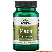Swanson Maca 60 капсул по 500 мг Мака Перуанська для потенції тестостерон рослинного походження