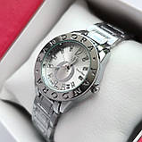 Жіночий кварцовий наручний годинник Pandora (Пандора) міні сріблястого кольору - код 2222b, фото 3