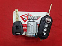 Замок запалювання Fiat + ключ із місцем під чип + викидний ключ із 2010
