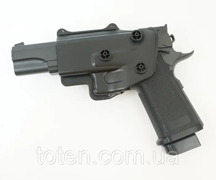 Пистолет металлический с кобурой игровой детский черный - фото 2 - id-p1800271732