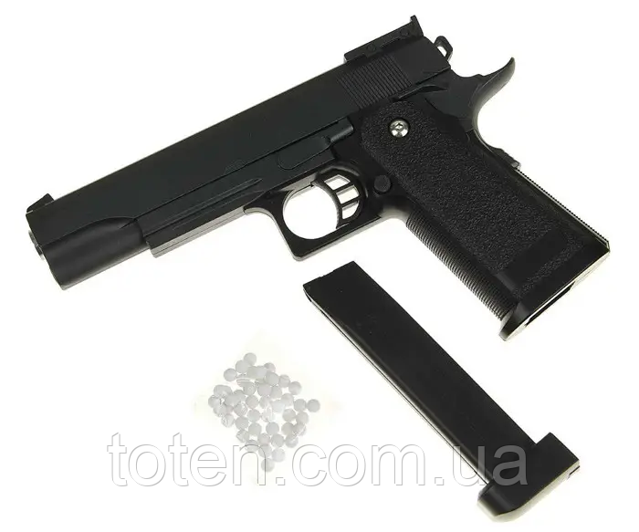 Пистолет металлический с кобурой игровой детский черный - фото 4 - id-p1800271732