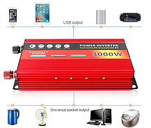 Перетворювач напруги - інвертор 3000W DC/AC 12V-220V, фото 5