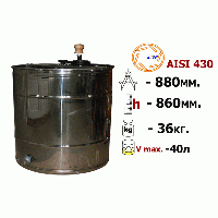 Медогонка 6-ти рамочная поворотная нержавеющая AISI 430