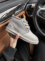 UGG Neumel Grey. Угги на шнурках светло-серые