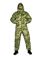 Форма тактическая зимняя Пиксель ВСУ/ Армейский зимний комплект куртка штаны/ Теплая мужская военная форма