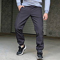 Чоловічі штани демісезонні Графіт/ Теплі штани на флісі / Осінні спортивні штани флісові для чоловіків